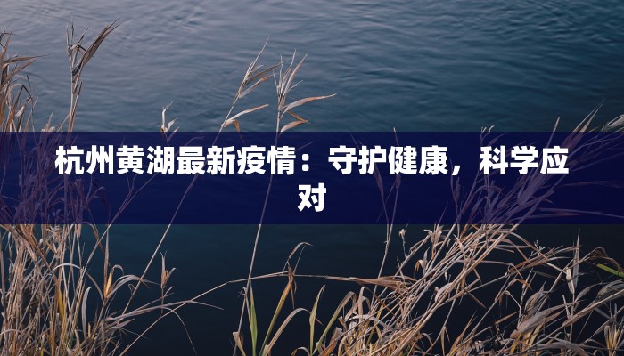 杭州黄湖最新疫情：守护健康，科学应对