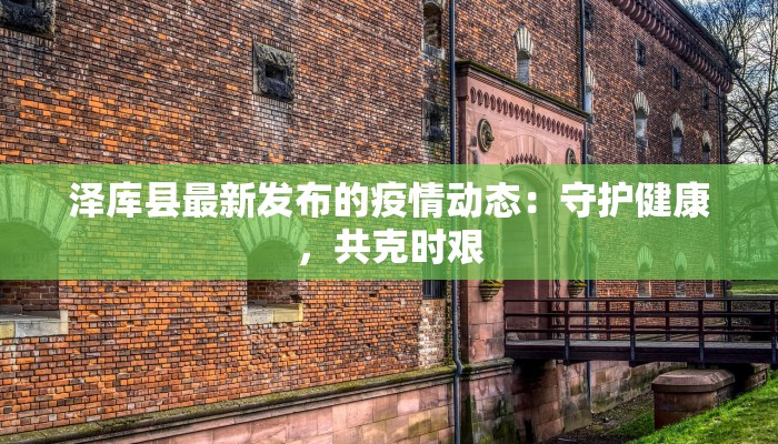 泽库县最新发布的疫情动态：守护健康，共克时艰