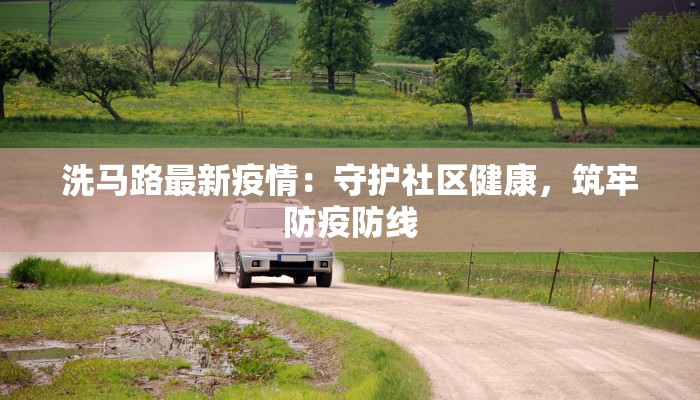洗马路最新疫情：守护社区健康，筑牢防疫防线
