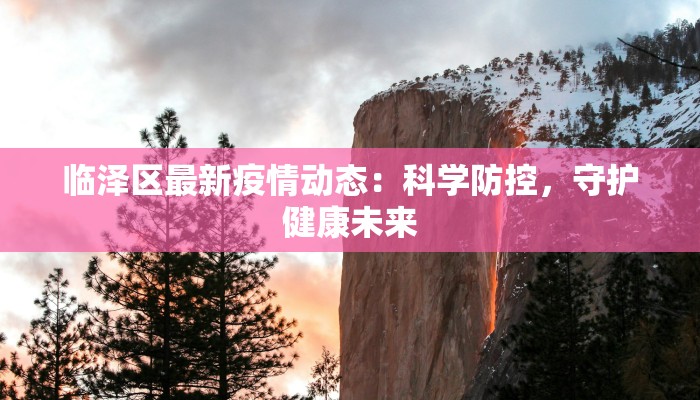 临泽区最新疫情动态：科学防控，守护健康未来