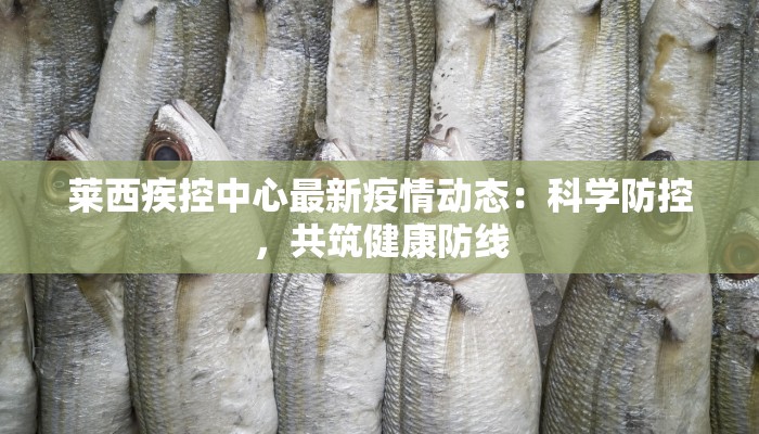 莱西疾控中心最新疫情动态：科学防控，共筑健康防线