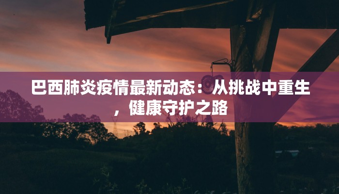 巴西肺炎疫情最新动态：从挑战中重生，健康守护之路