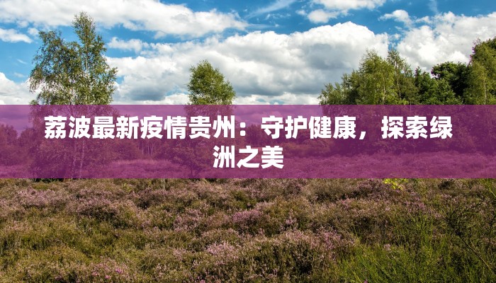 荔波最新疫情贵州：守护健康，探索绿洲之美