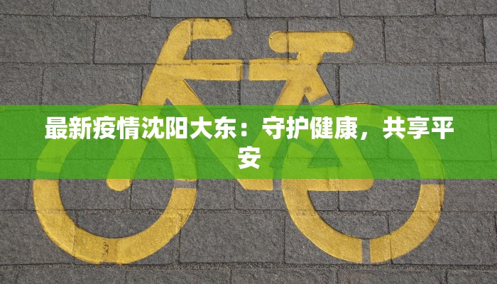 最新疫情沈阳大东：守护健康，共享平安