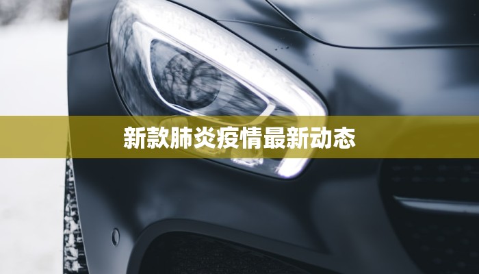 新款肺炎疫情最新动态