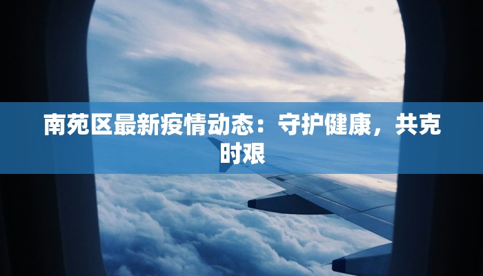 南苑区最新疫情动态:守护健康,共克时艰 南苑区最新疫情动态:守护健康,共克时艰