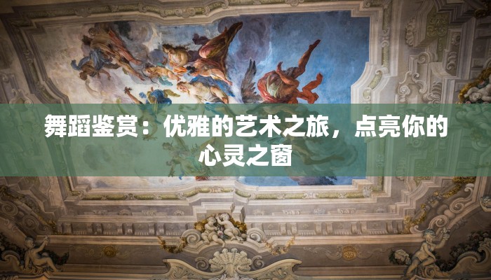 舞蹈鉴赏：优雅的艺术之旅，点亮你的心灵之窗