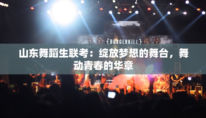 山东舞蹈生联考：绽放梦想的舞台，舞动青春的华章