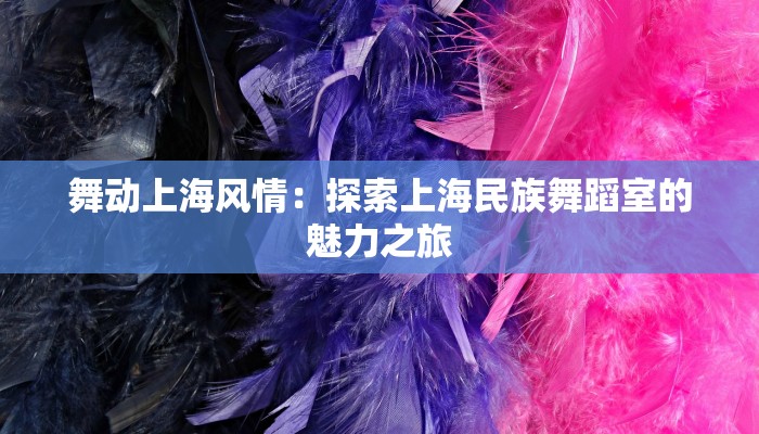 舞动上海风情：探索上海民族舞蹈室的魅力之旅