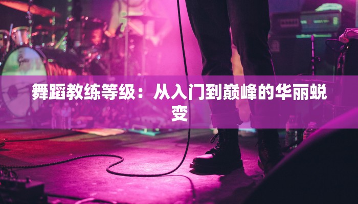 舞蹈教练等级：从入门到巅峰的华丽蜕变