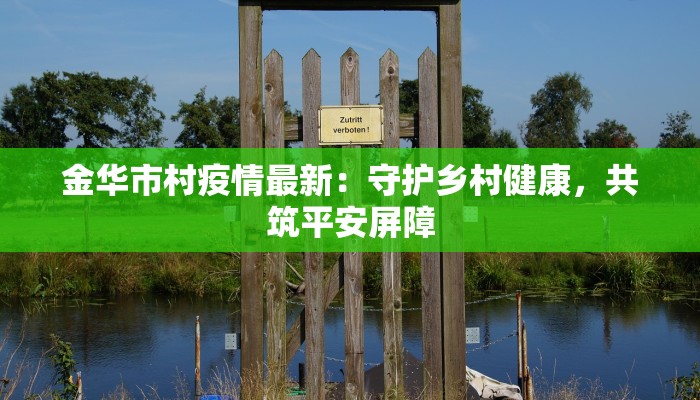 金华市村疫情最新：守护乡村健康，共筑平安屏障