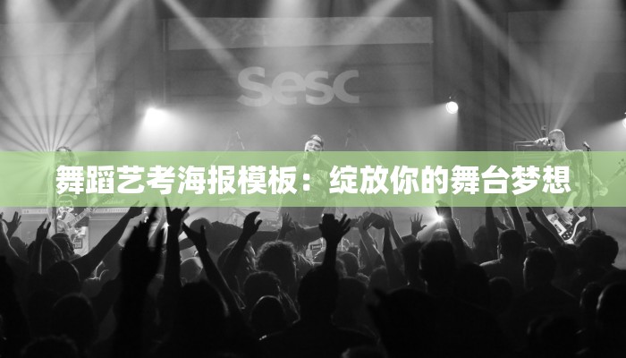 舞蹈艺考海报模板：绽放你的舞台梦想