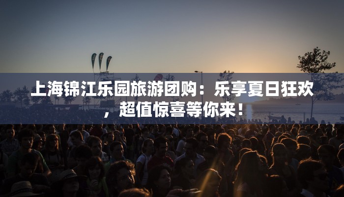 上海锦江乐园旅游团购：乐享夏日狂欢，超值惊喜等你来！