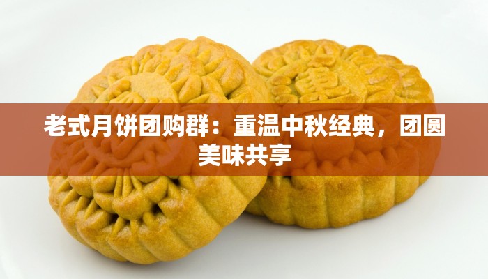 老式月饼团购群：重温中秋经典，团圆美味共享