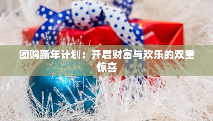 团购新年计划：开启财富与欢乐的双重惊喜