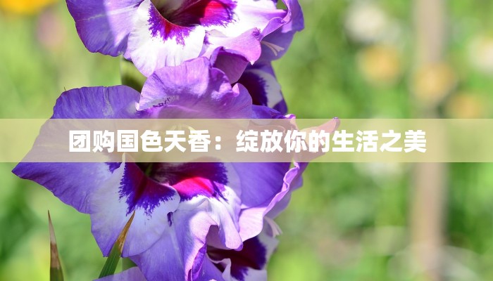 团购国色天香:绽放你的生活之美 团购国色天香:绽放你的生活之美