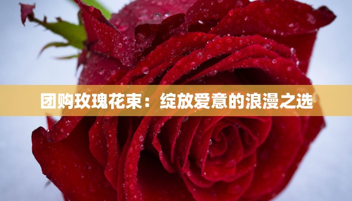 团购玫瑰花束：绽放爱意的浪漫之选