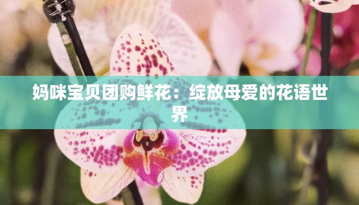 妈咪宝贝团购鲜花：绽放母爱的花语世界