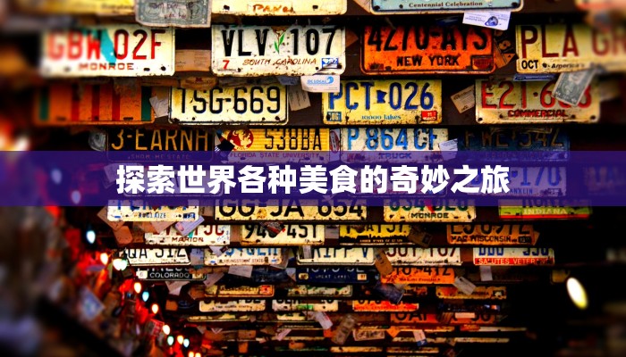 探索世界各种美食的奇妙之旅