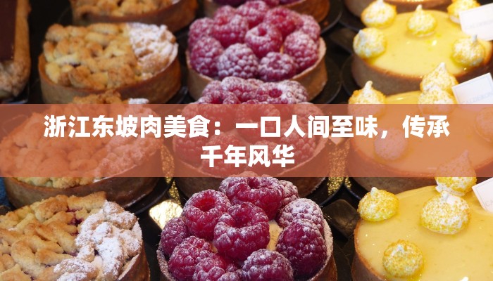 浙江东坡肉美食：一口人间至味，传承千年风华