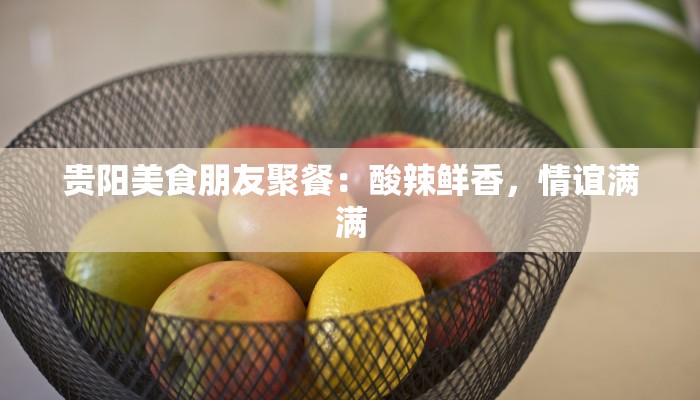 贵阳美食朋友聚餐:酸辣鲜香,情谊满满 贵阳美食朋友聚餐:酸辣鲜香,情谊满满