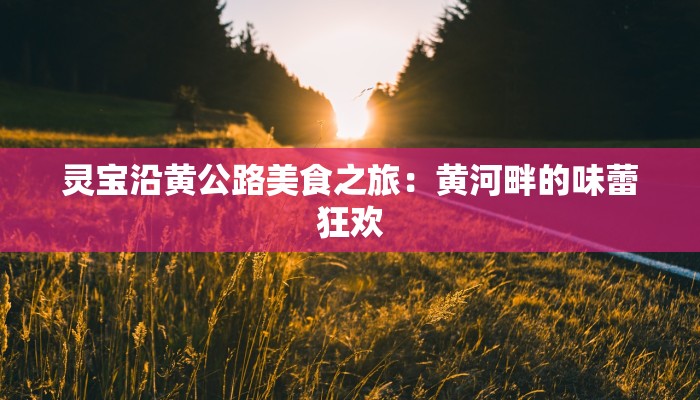 灵宝沿黄公路美食之旅：黄河畔的味蕾狂欢