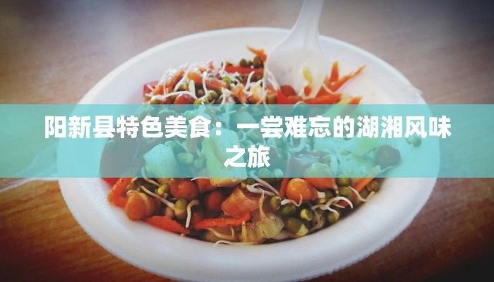 阳新县特色美食：一尝难忘的湖湘风味之旅