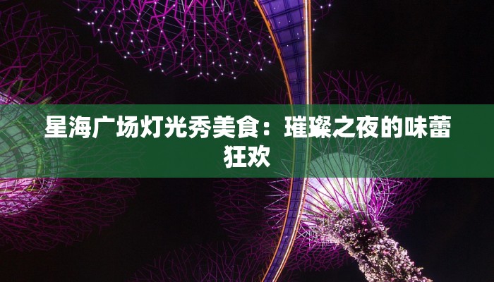 星海广场灯光秀美食：璀璨之夜的味蕾狂欢