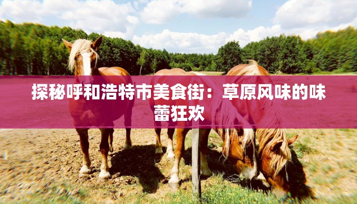 探秘呼和浩特市美食街:草原风味的味蕾狂欢 探秘呼和浩特市美食街:草原风味的味蕾狂欢