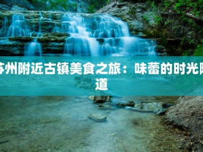 苏州附近古镇美食之旅：味蕾的时光隧道