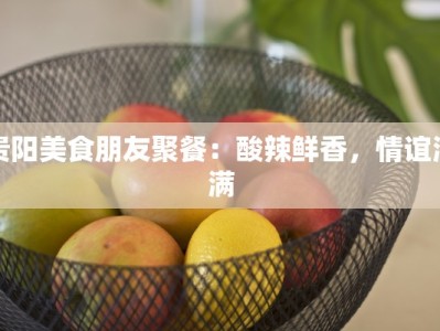 贵阳美食朋友聚餐：酸辣鲜香，情谊满满