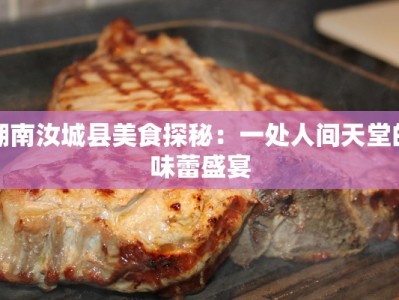 湖南汝城县美食探秘：一处人间天堂的味蕾盛宴