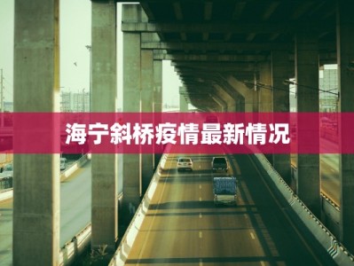 海宁斜桥疫情最新情况