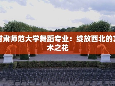 甘肃师范大学舞蹈专业：绽放西北的艺术之花