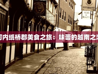 河内纸桥郡美食之旅：味蕾的越南之恋