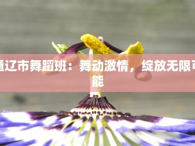 通辽市舞蹈班：舞动激情，绽放无限可能