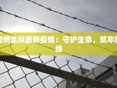 加州监狱最新疫情：守护生命，筑牢防线