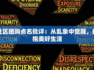 社区团购点名批评：从乱象中觉醒，拥抱美好生活