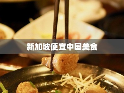 新加坡便宜中国美食