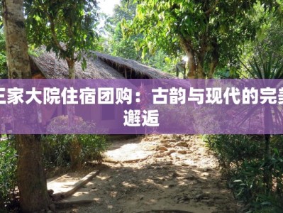王家大院住宿团购：古韵与现代的完美邂逅