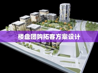 楼盘团购拓客方案设计