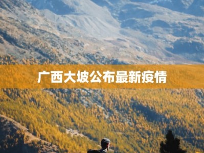 广西大坡公布最新疫情