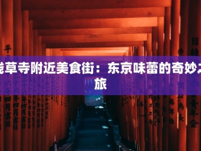 浅草寺附近美食街：东京味蕾的奇妙之旅