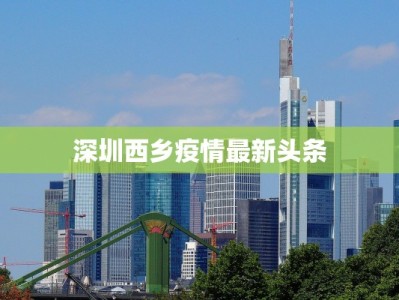 深圳西乡疫情最新头条