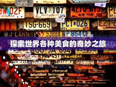 探索世界各种美食的奇妙之旅