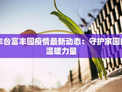 丰台富丰园疫情最新动态：守护家园的温暖力量