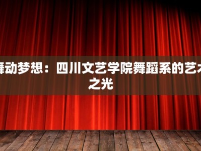 舞动梦想：四川文艺学院舞蹈系的艺术之光