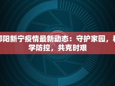 邵阳新宁疫情最新动态：守护家园，科学防控，共克时艰