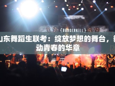 山东舞蹈生联考：绽放梦想的舞台，舞动青春的华章