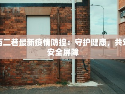 西二巷最新疫情防控：守护健康，共筑安全屏障